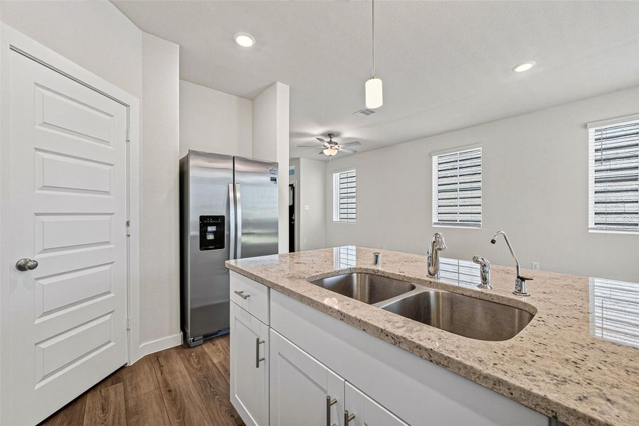 Furnished interior view inside a new home in Park Row Village, Houston (Image 13). Furnished interior view inside a new home in Park Row Village, Houston (Image 13).