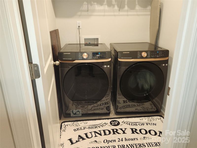 Laundry room upstairs near bedrooms