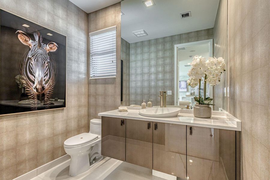 Furnished interior view inside a new home in Apex at Avenir, Palm Beach Gardens (Image 52).