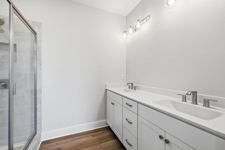 Furnished interior view inside a new home in Wildflower, Chattanooga (Image 8). Furnished interior view inside a new home in Wildflower, Chattanooga (Image 8).