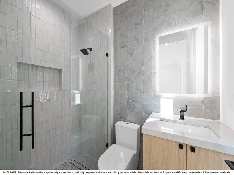 DISCLAIMER: Photos are for illustrative purposes only and are from a previously completed & similar home built by the same builder. Actual finishes, features & layout may differ based on selections & final construction details.