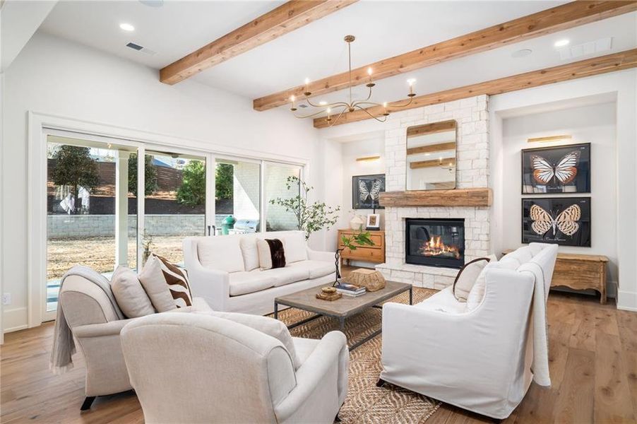 Furnished interior view inside a new home in , Alpharetta (Image 44).