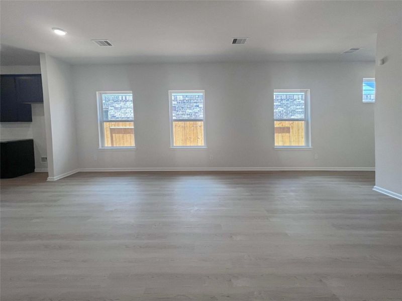 Family Room. Home under construction. Sample floor plan photo used for illustrative purposes only. Upgrades, selections options, windows and colors may vary.