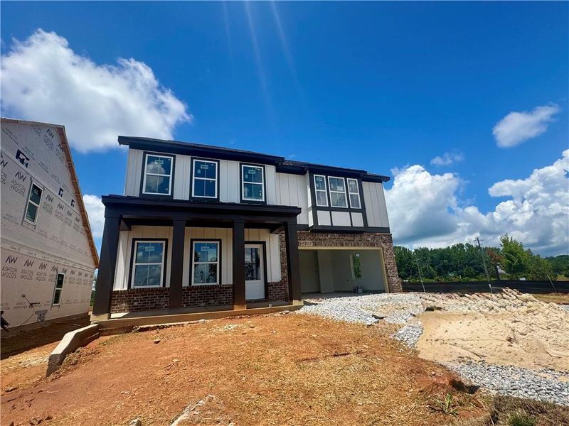 In-progress construction of a new home in Eastlyn Crossing, Flowery Branch, GA (Image 8).