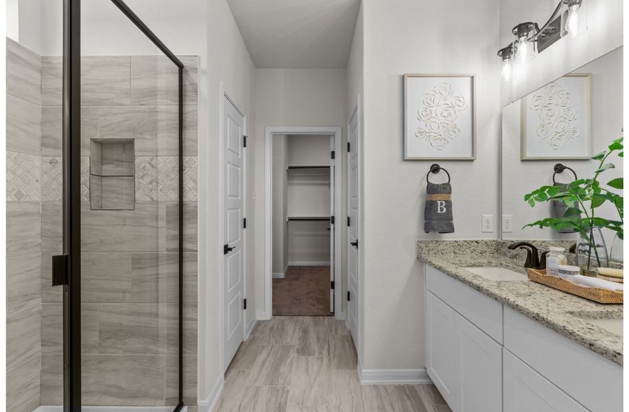 Furnished interior view inside a new home in Westridge, San Antonio (Image 8).