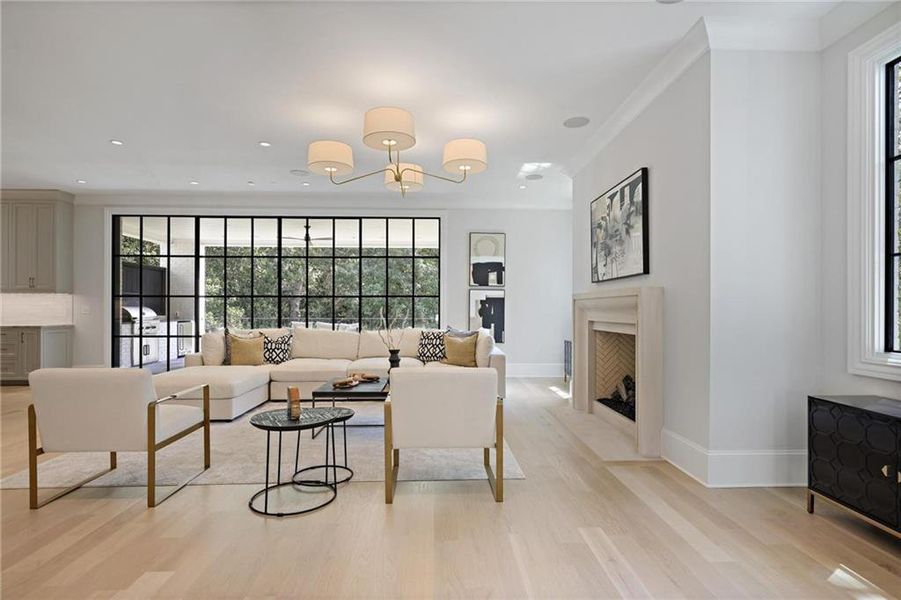Furnished interior view inside a new home in , Atlanta (Image 33).