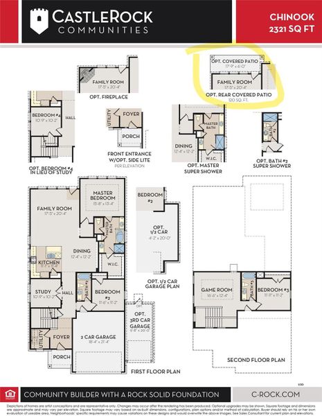 The Chinook floor plan by CastleRock Communities!