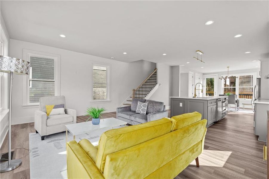 Furnished interior view inside a new home in , Atlanta (Image 16).