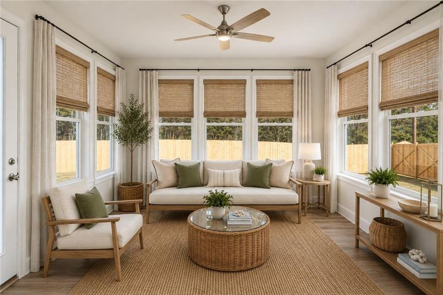 Furnished interior view inside a new home in Ashbury Commons, Powder Springs (Image 14). Furnished interior view inside a new home in Ashbury Commons, Powder Springs (Image 14).