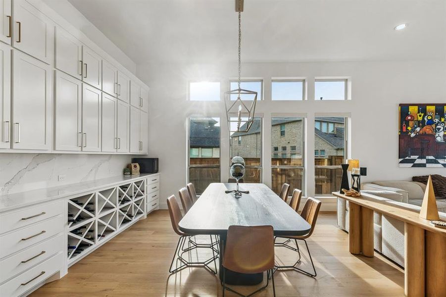 Furnished interior view inside a new home in , The Colony (Image 8).