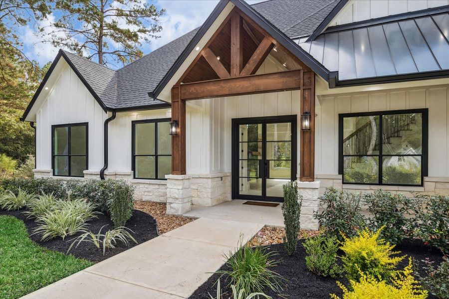 Exterior details and patio area of a home in , Waller (Image 26).
