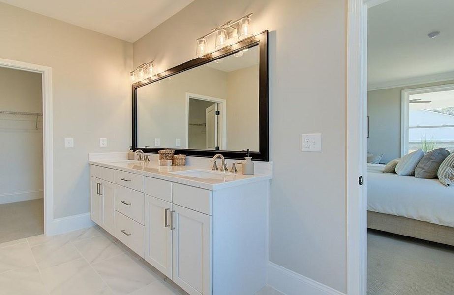 Furnished interior view inside a new home in Courtyards at Traditions, Cumming (Image 46).
