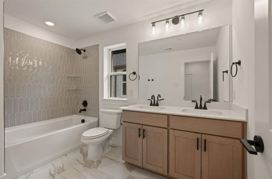 Furnished interior view inside a new home in Chelsea Commons, Allen (Image 11).