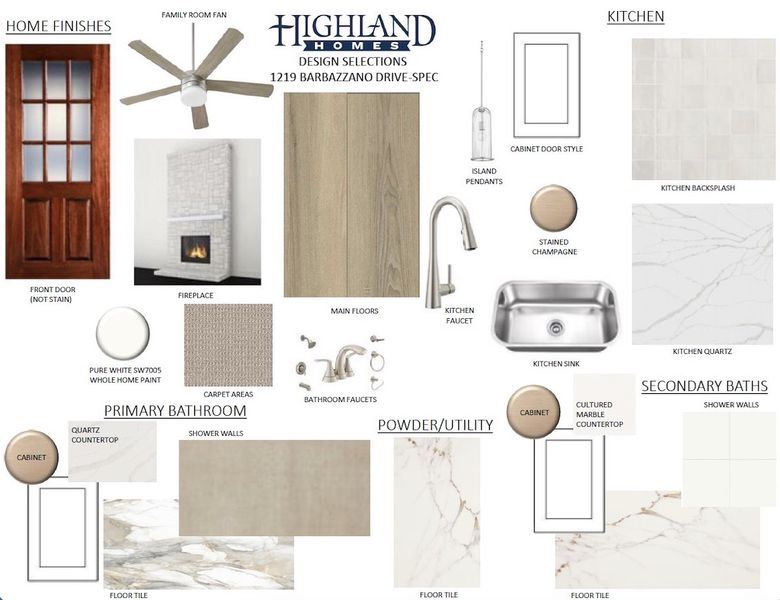 Sample of building materials used in homes in Monterra, Rockwall (Image 34).