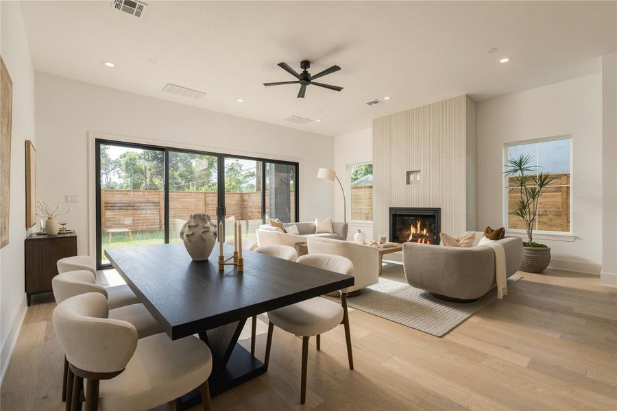 Furnished interior view inside a new home in , Houston (Image 6).