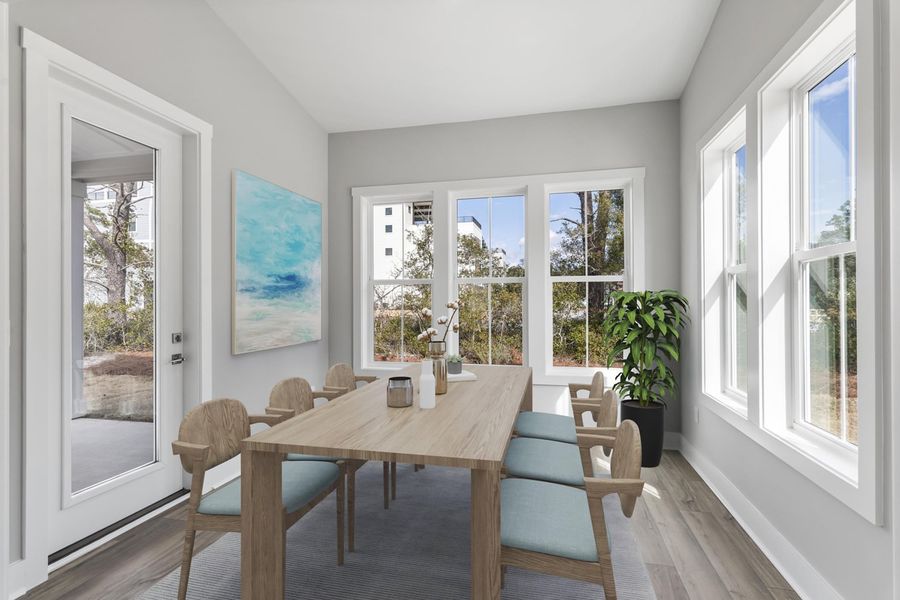 Representative furnished interior of a home built from the Marino by Brock Built in Nautilus Pointe, Inlet Beach (Image 29).