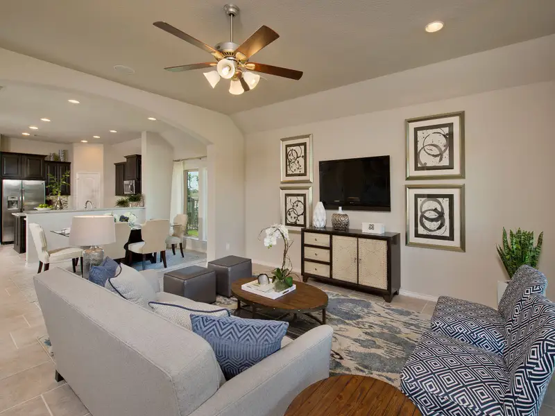 Representative furnished interior of a home built from the 1950W by Perry Homes in Silo Mills, Joshua (Image 14).