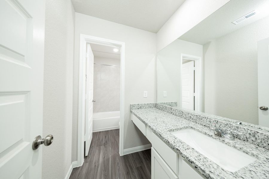 Furnished interior view inside a new home in Ridgeland Hills, Willis (Image 7).