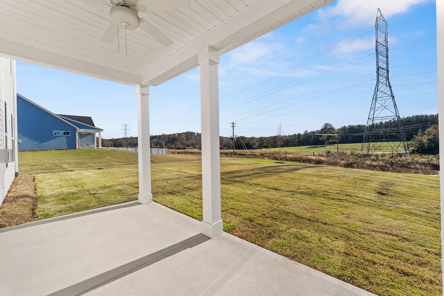 Exterior details and patio area of a home in Foxhall Landing, Easley (Image 3).