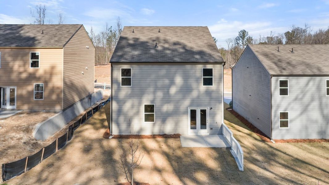 Representative exterior details of a home built from the Robie by D.R. Horton in Oconee Overlook, Gainesville (Image 4). Representative exterior details of a home built from the Robie by D.R. Horton in Oconee Overlook, Gainesville (Image 4).