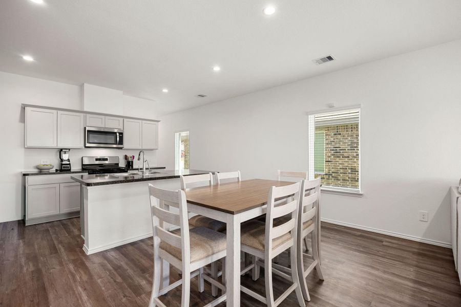 Furnished interior view inside a new home in Breckenridge Forest, Spring (Image 12).