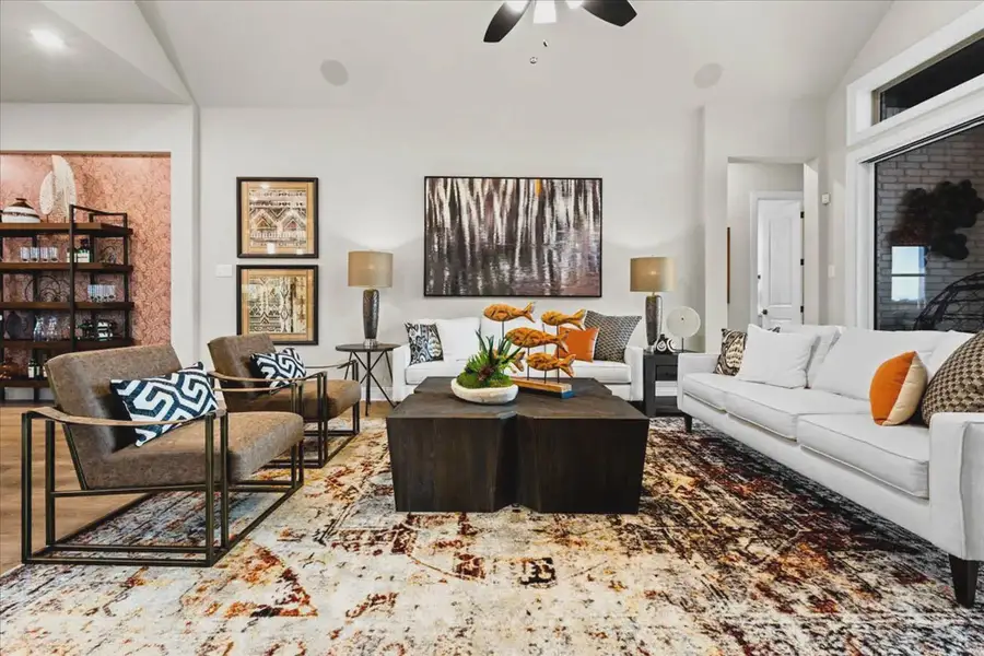 Representative furnished interior of a home built from the Brookville by Chesmar Homes in Canyon Falls, Argyle (Image 5).