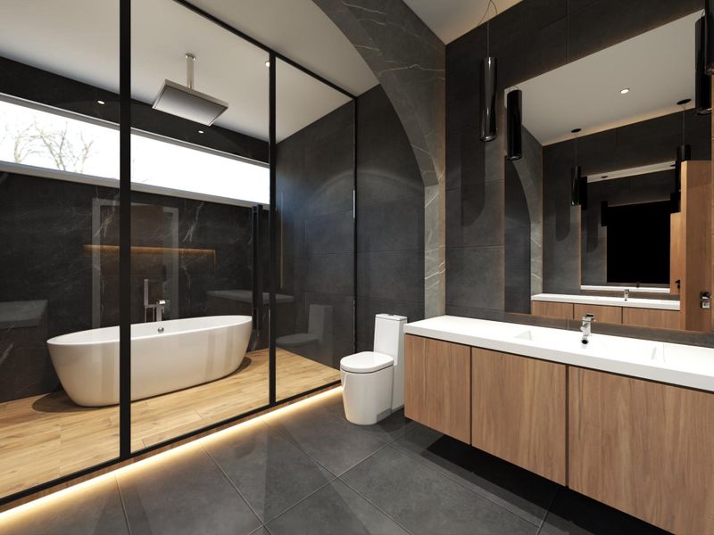 Furnished interior view inside a new home in , Houston (Image 10).