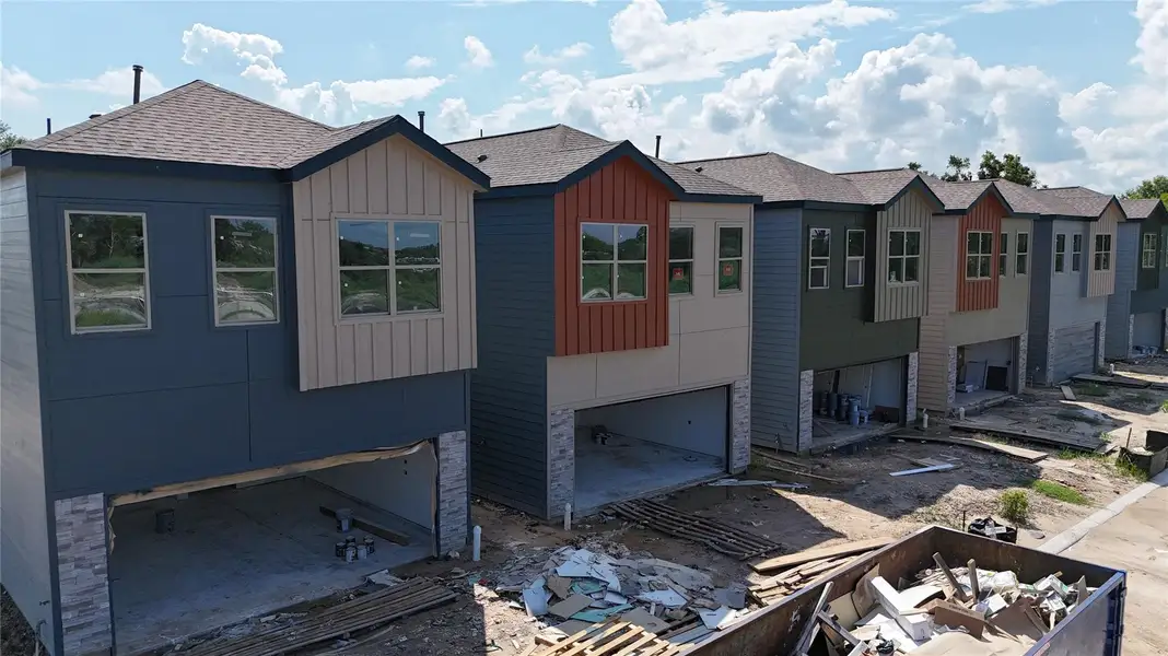 Exterior progress underway; thoughtfully designed with modern finishes. Exterior progress underway; thoughtfully designed with modern finishes.