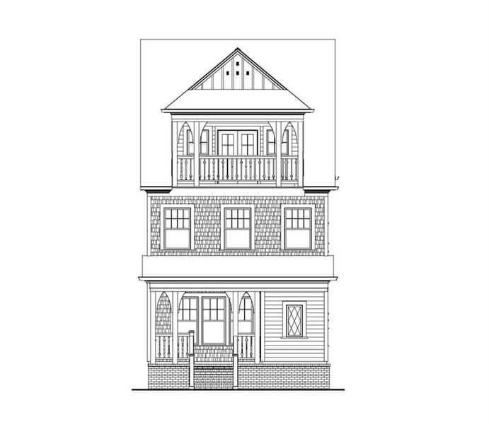 Exterior rendering of this home design in , Ball Ground, GA (Image 5).