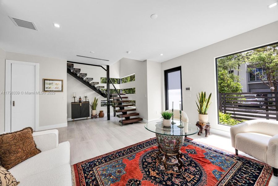 Furnished interior view inside a new home in , Miami (Image 12).