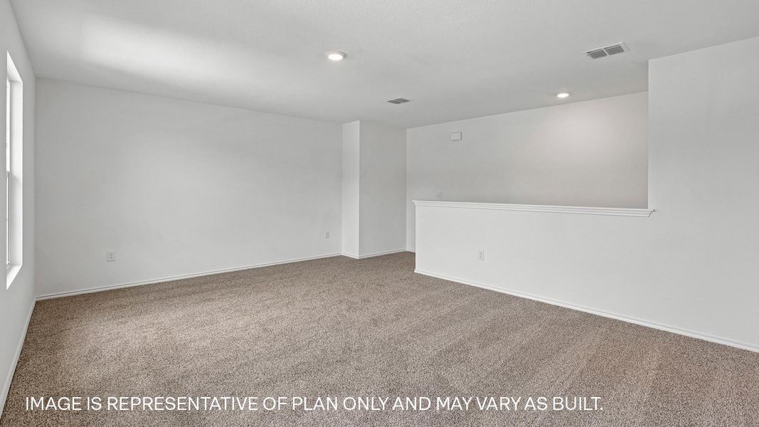 Representative unfurnished interior of a home built from the The Mitchell by D.R. Horton in Talavera, Kyle (Image 33).