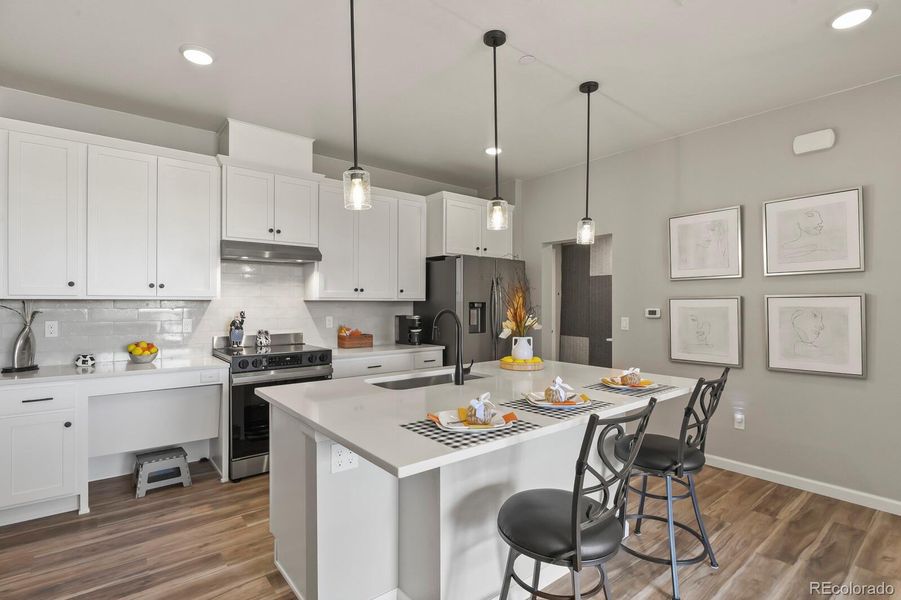 Furnished interior view inside a new home in Stonegate Condos, Parker (Image 9).