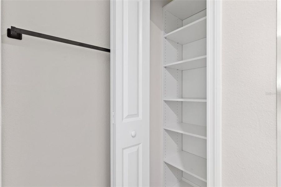 primary bathroom linen closet