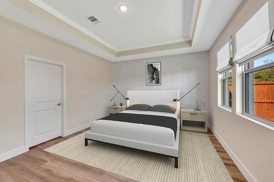 Furnished interior view inside a new home in Heritage Ranch, Sherman (Image 18). Furnished interior view inside a new home in Heritage Ranch, Sherman (Image 18).