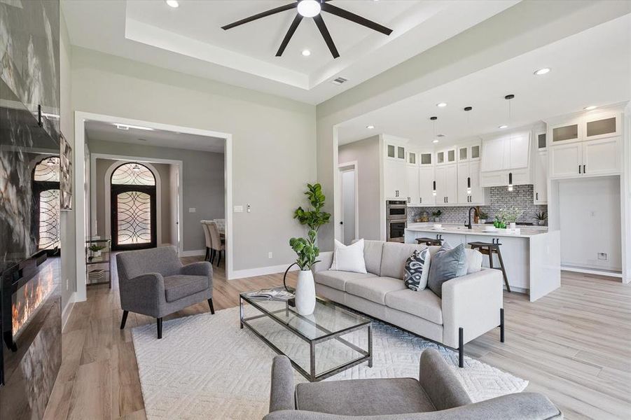 Furnished interior view inside a new home in , Arlington (Image 5).