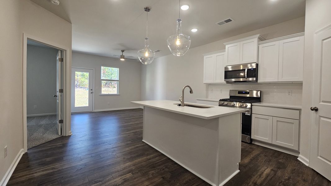 Furnished interior view inside a new home in The Falls, Blythewood (Image 6). Furnished interior view inside a new home in The Falls, Blythewood (Image 6).