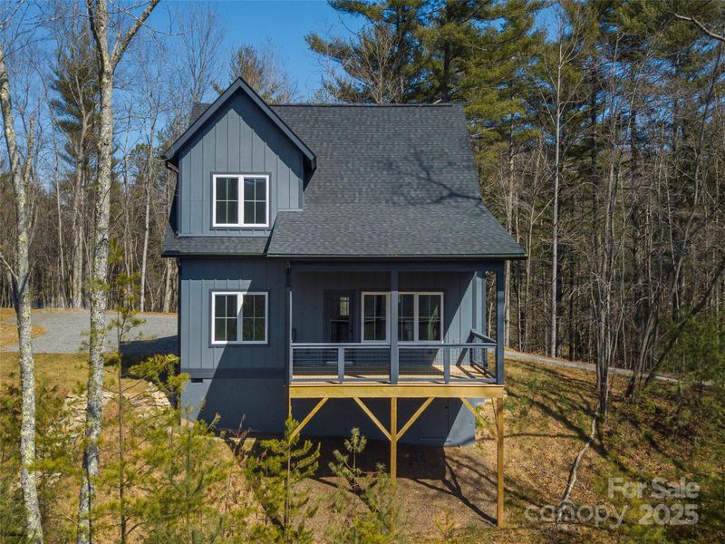 Front exterior of a new home in , Clyde, NC, highlighting curb appeal (Image 1).