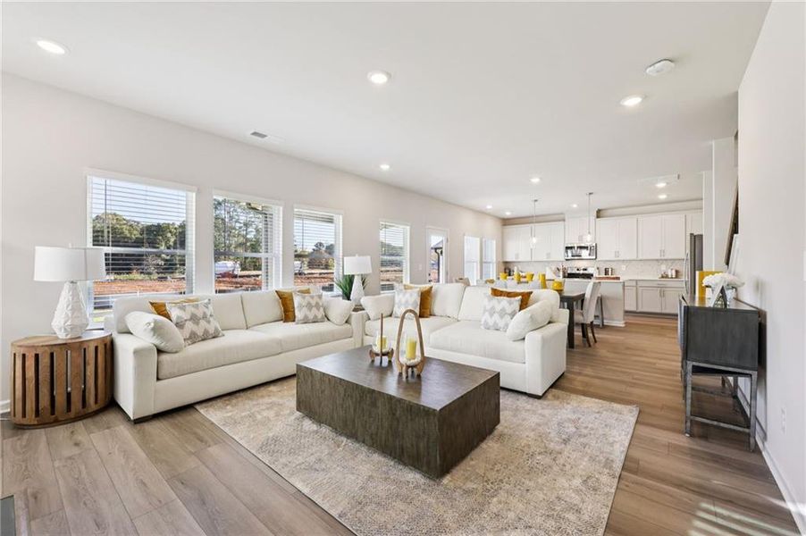 Furnished interior view inside a new home in Westmont Preserve, Powder Springs (Image 8).
