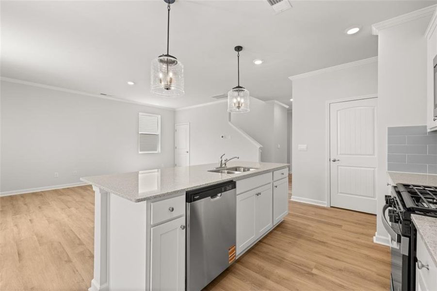 Furnished interior view inside a new home in Fairway 17 at Mirror Lake, Villa Rica (Image 10).