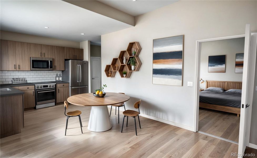 Furnished interior view inside a new home in , Denver (Image 8).
