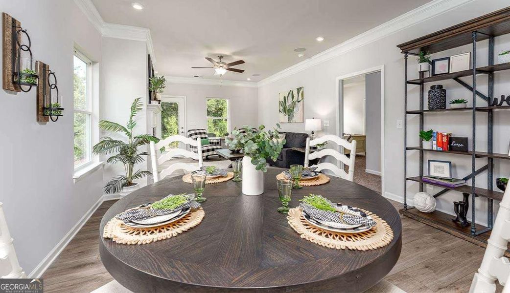 Furnished interior view inside a new home in Trellis Park, Hampton (Image 3). Furnished interior view inside a new home in Trellis Park, Hampton (Image 3).