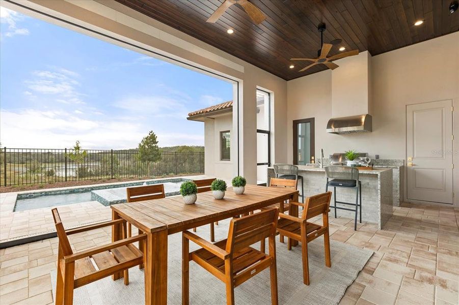 Exterior details and patio area of a home in , Montverde (Image 27).