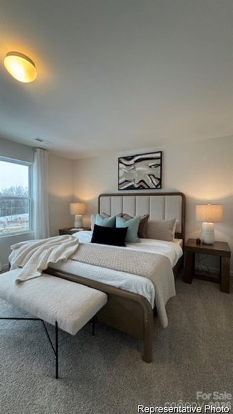 Furnished interior view inside a new home in Clark Village Townhomes, Charlotte (Image 9).