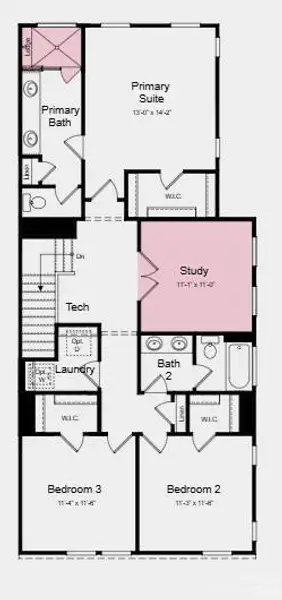 Additional Highlights Include: study in place of a loft, shower with a ledge in the primary bathroom, gourmet kitchen, and a drop zone at the garage entry