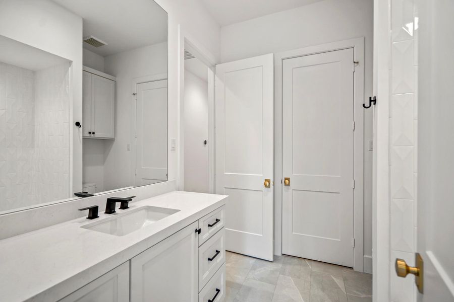 Furnished interior view inside a new home in , Houston (Image 35).