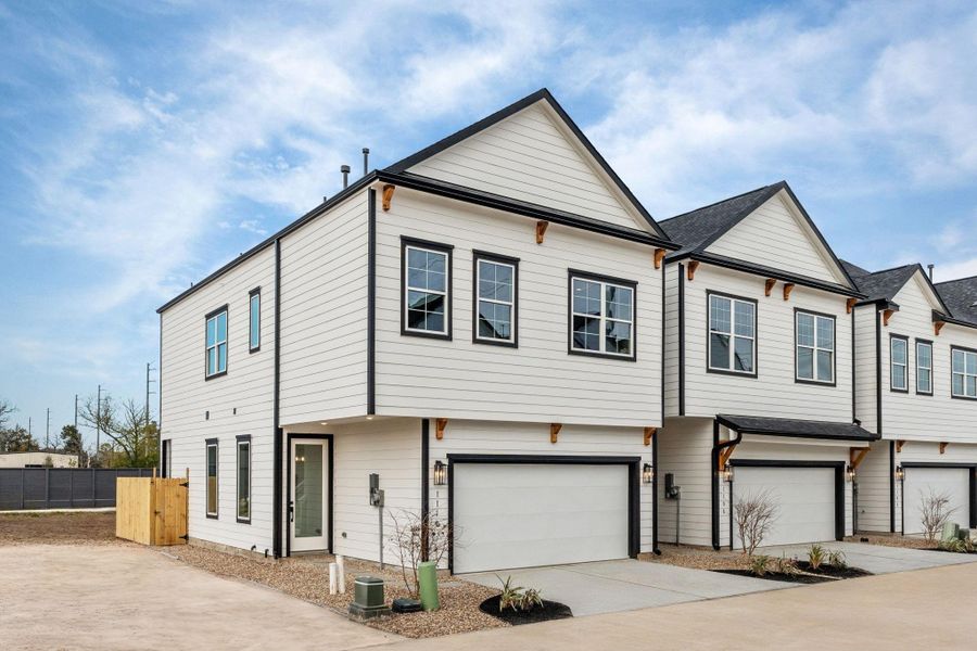 Front exterior of a new home in , Houston, TX, highlighting curb appeal (Image 2). Front exterior of a new home in , Houston, TX, highlighting curb appeal (Image 2).