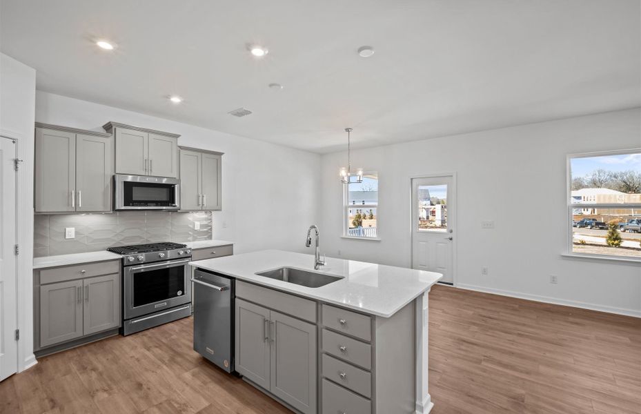 Furnished interior view inside a new home in Parkside Crossing, Charlotte (Image 8).