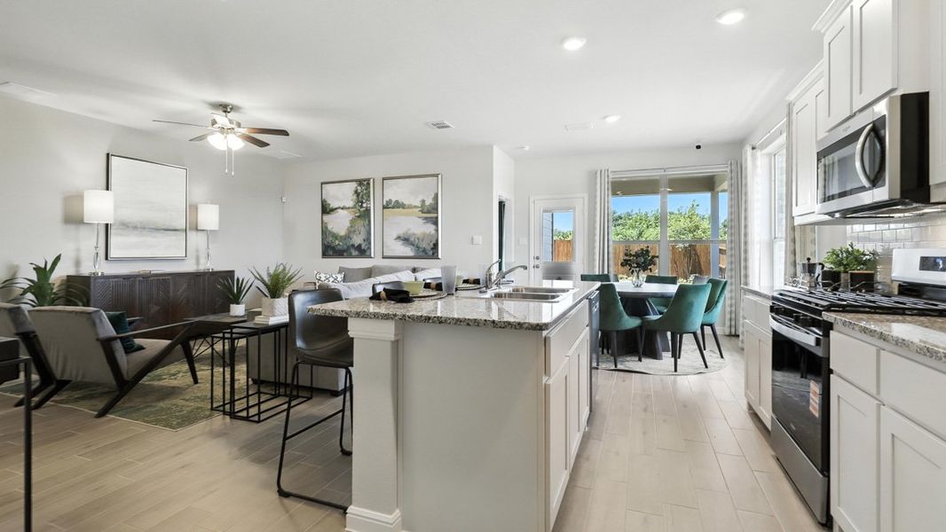 Furnished interior view inside a new home in Lankford Farms, Cleburne (Image 26).