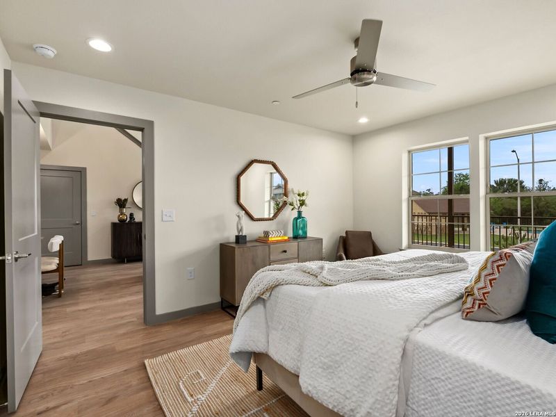 Furnished interior view inside a new home in , New Braunfels (Image 4).