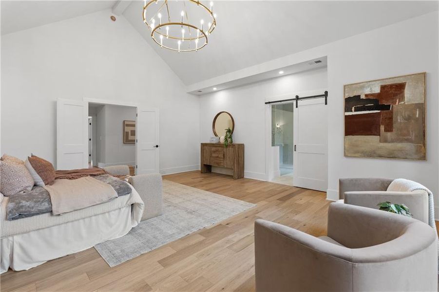 Furnished interior view inside a new home in , Roswell (Image 64).